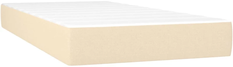 ΚΡΕΒΑΤΙ BOXSPRING ΜΕ ΣΤΡΩΜΑ & LED ΚΡΕΜ 80X200 ΕΚ. ΥΦΑΣΜΑΤΙΝΟ 3133834