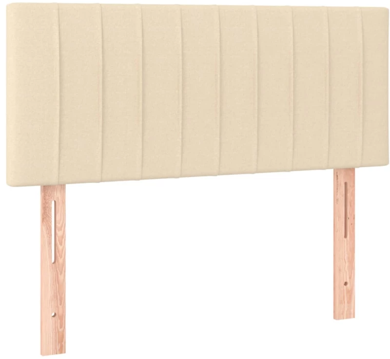 ΚΡΕΒΑΤΙ BOXSPRING ΜΕ ΣΤΡΩΜΑ & LED ΚΡΕΜ 80X200 ΕΚ. ΥΦΑΣΜΑΤΙΝΟ 3133834