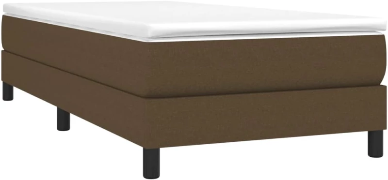 ΚΡΕΒΑΤΙ BOXSPRING ΜΕ ΣΤΡΩΜΑ ΣΚΟΥΡΟ ΚΑΦΕ 100X200 ΕΚ. ΥΦΑΣΜΑΤΙΝΟ 3144056