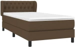 ΚΡΕΒΑΤΙ BOXSPRING ΜΕ ΣΤΡΩΜΑ ΣΚΟΥΡΟ ΚΑΦΕ 90X190 ΕΚ. ΥΦΑΣΜΑΤΙΝΟ 3126448