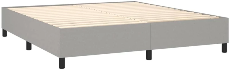 ΚΡΕΒΑΤΙ BOXSPRING ΜΕ ΣΤΡΩΜΑ ΑΝΟΙΧΤΟ ΓΚΡΙ 180X200 ΕΚ. ΥΦΑΣΜΑΤΙΝΟ 3127901