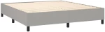 ΚΡΕΒΑΤΙ BOXSPRING ΜΕ ΣΤΡΩΜΑ ΑΝΟΙΧΤΟ ΓΚΡΙ 180X200 ΕΚ. ΥΦΑΣΜΑΤΙΝΟ 3127901