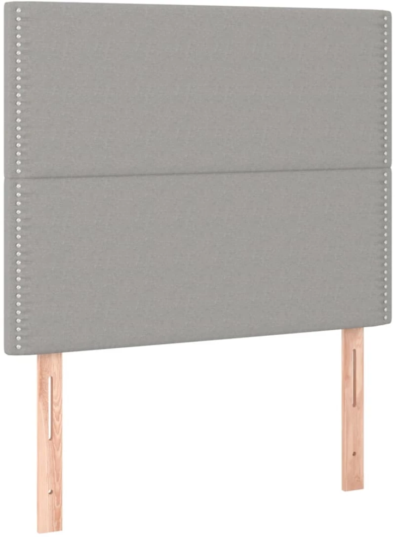 ΚΡΕΒΑΤΙ BOXSPRING ΜΕ ΣΤΡΩΜΑ ΑΝΟΙΧΤΟ ΓΚΡΙ 90X190 ΕΚ. ΥΦΑΣΜΑΤΙΝΟ 3128405