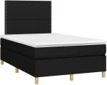 ΚΡΕΒΑΤΙ BOXSPRING ΜΕ ΣΤΡΩΜΑ & LED ΜΑΥΡΟ 120X200 ΕΚ. ΥΦΑΣΜΑΤΙΝΟ 3135343