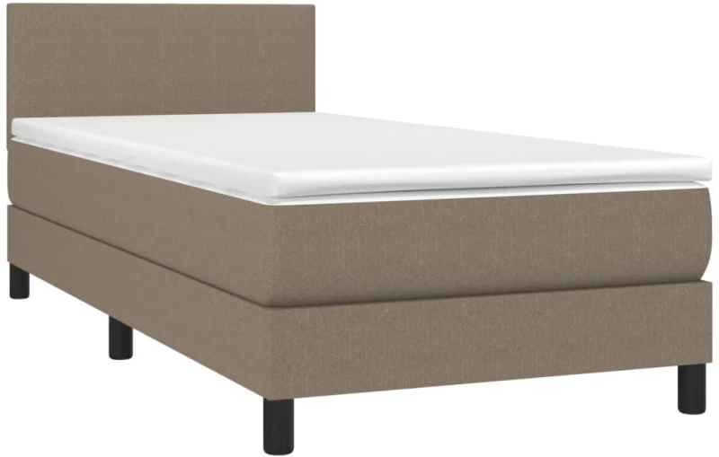 ΚΡΕΒΑΤΙ BOXSPRING ΜΕ ΣΤΡΩΜΑ TAUPE 80X200 ΕΚ. ΥΦΑΣΜΑΤΙΝΟ 3139853