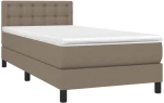ΚΡΕΒΑΤΙ BOXSPRING ΜΕ ΣΤΡΩΜΑ TAUPE 80X200 ΕΚ. ΥΦΑΣΜΑΤΙΝΟ 3140333