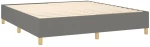 ΚΡΕΒΑΤΙ BOXSPRING ΜΕ ΣΤΡΩΜΑ ΣΚΟΥΡΟ ΓΚΡΙ 180X200 ΕΚ ΥΦΑΣΜΑΤΙΝ 3142274