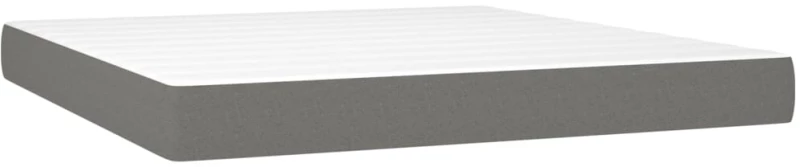 ΚΡΕΒΑΤΙ BOXSPRING ΜΕ ΣΤΡΩΜΑ ΣΚΟΥΡΟ ΓΚΡΙ 180X200 ΕΚ ΥΦΑΣΜΑΤΙΝ 3142274