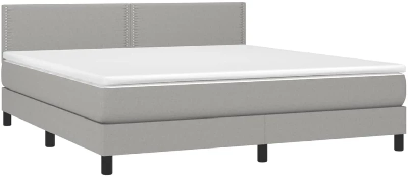 ΚΡΕΒΑΤΙ BOXSPRING ΜΕ ΣΤΡΩΜΑ & LED ΑΝ.ΓΚΡΙ 180X200 ΕΚ ΥΦΑΣΜΑΤΙΝΟ 3133093