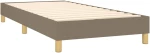 ΚΡΕΒΑΤΙ BOXSPRING ΜΕ ΣΤΡΩΜΑ TAUPE 80X200 ΕΚ. ΥΦΑΣΜΑΤΙΝΟ 3140653