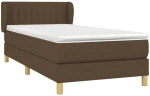 ΚΡΕΒΑΤΙ BOXSPRING ΜΕ ΣΤΡΩΜΑ ΣΚΟΥΡΟ ΚΑΦΕ 90X190 ΕΚ. ΥΦΑΣΜΑΤΙΝΟ 3126928