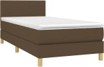 ΚΡΕΒΑΤΙ BOXSPRING ΜΕ ΣΤΡΩΜΑ ΣΚΟΥΡΟ ΚΑΦΕ 90X190 ΕΚ. ΥΦΑΣΜΑΤΙΝΟ 3140420
