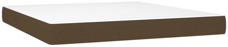 ΚΡΕΒΑΤΙ BOXSPRING ΜΕ ΣΤΡΩΜΑ ΣΚΟΥΡΟ ΚΑΦΕ 180X200 ΕΚ ΥΦΑΣΜΑΤΙΝΟ 3140556