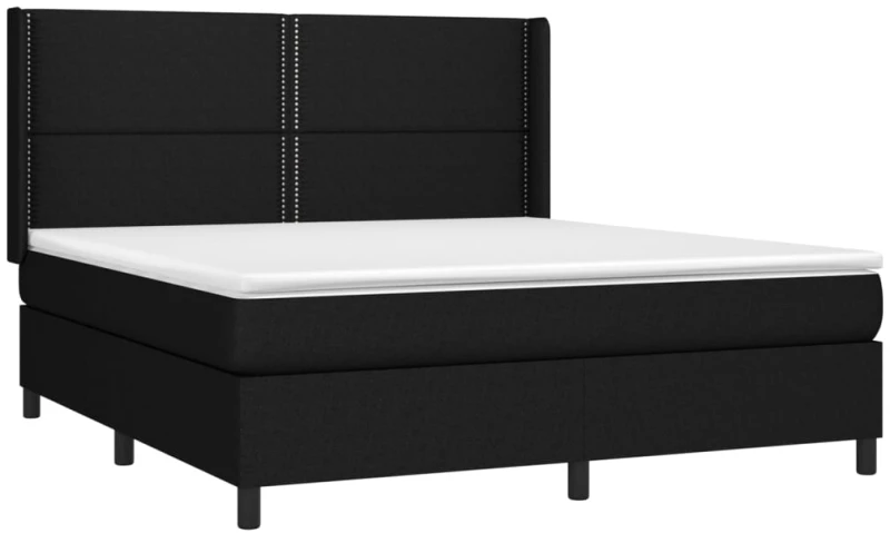 ΚΡΕΒΑΤΙ BOXSPRING ΜΕ ΣΤΡΩΜΑ & LED ΜΑΥΡΟ 180X200 ΕΚ. ΥΦΑΣΜΑΤΙΝΟ 3138255