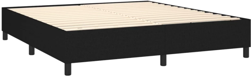 ΚΡΕΒΑΤΙ BOXSPRING ΜΕ ΣΤΡΩΜΑ & LED ΜΑΥΡΟ 180X200 ΕΚ. ΥΦΑΣΜΑΤΙΝΟ 3138255