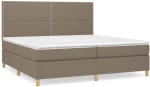 ΚΡΕΒΑΤΙ BOXSPRING ΜΕ ΣΤΡΩΜΑ TAUPE 200X200 ΕΚ. ΥΦΑΣΜΑΤΙΝΟ 3142285