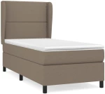 ΚΡΕΒΑΤΙ BOXSPRING ΜΕ ΣΤΡΩΜΑ TAUPE 90X190 ΕΚ.ΥΦΑΣΜΑΤΙΝΟ 3127849