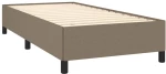 ΚΡΕΒΑΤΙ BOXSPRING ΜΕ ΣΤΡΩΜΑ TAUPE 90X190 ΕΚ.ΥΦΑΣΜΑΤΙΝΟ 3127849