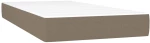 ΚΡΕΒΑΤΙ BOXSPRING ΜΕ ΣΤΡΩΜΑ TAUPE 90X190 ΕΚ.ΥΦΑΣΜΑΤΙΝΟ 3127849