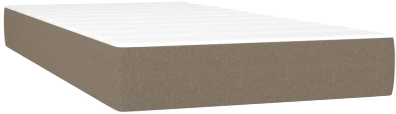 ΚΡΕΒΑΤΙ BOXSPRING ΜΕ ΣΤΡΩΜΑ & LED TAUPE 90X190 ΕΚ. ΥΦΑΣΜΑΤΙΝΟ 3133761