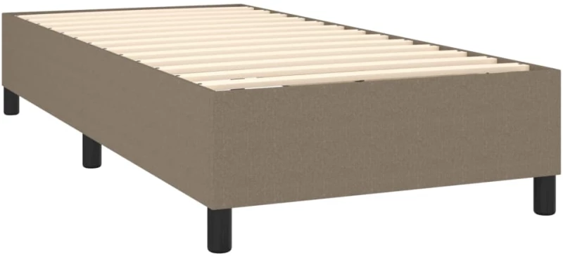 ΚΡΕΒΑΤΙ BOXSPRING ΜΕ ΣΤΡΩΜΑ & LED TAUPE 90X190 ΕΚ. ΥΦΑΣΜΑΤΙΝΟ 3134761