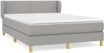 ΚΡΕΒΑΤΙ BOXSPRING ΜΕ ΣΤΡΩΜΑ ΑΝΟΙΧΤΟ ΓΚΡΙ 140X190 ΕΚ. ΥΦΑΣΜΑΤΙΝΟ 3126717