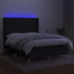 ΚΡΕΒΑΤΙ BOXSPRING ΜΕ ΣΤΡΩΜΑ & LED ΜΑΥΡΟ 140X190 ΕΚ. ΥΦΑΣΜΑΤΙΝΟ 3138791