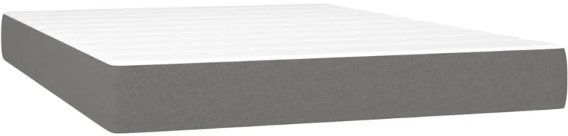 ΚΡΕΒΑΤΙ BOXSPRING ΜΕ ΣΤΡΩΜΑ ΣΚΟΥΡΟ ΓΚΡΙ 140X200 ΕΚ ΥΦΑΣΜΑΤΙΝΟ 3141698