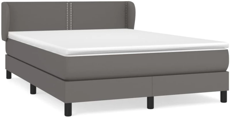 ΚΡΕΒΑΤΙ BOXSPRING ΜΕ ΣΤΡΩΜΑ ΓΚΡΙ 140X200ΕΚ. ΑΠΟ ΣΥΝΘΕΤΙΚΟ ΔΕΡΜΑ 3127257