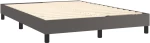 ΚΡΕΒΑΤΙ BOXSPRING ΜΕ ΣΤΡΩΜΑ ΓΚΡΙ 140X200ΕΚ. ΑΠΟ ΣΥΝΘΕΤΙΚΟ ΔΕΡΜΑ 3127257