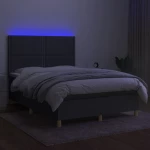 ΚΡΕΒΑΤΙ BOXSPRING ΜΕ ΣΤΡΩΜΑ & LED ΣΚ.ΓΚΡΙ 140X190ΕΚ. ΥΦΑΣΜΑΤΙΝΟ 3135350