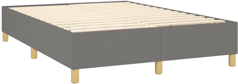 ΚΡΕΒΑΤΙ BOXSPRING ΜΕ ΣΤΡΩΜΑ & LED ΣΚ.ΓΚΡΙ 140X190ΕΚ. ΥΦΑΣΜΑΤΙΝΟ 3135350