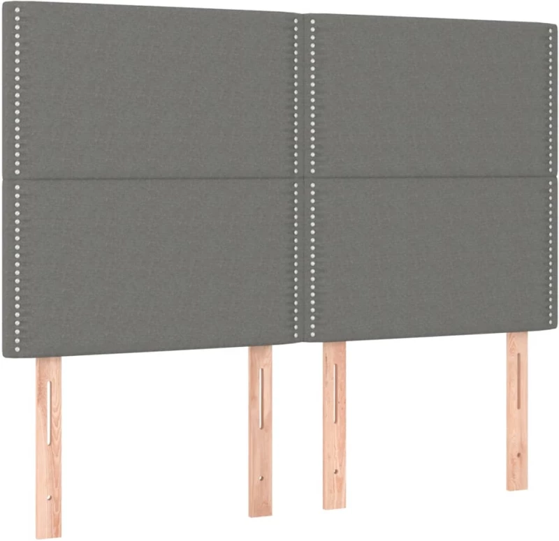 ΚΡΕΒΑΤΙ BOXSPRING ΜΕ ΣΤΡΩΜΑ & LED ΣΚ.ΓΚΡΙ 140X190ΕΚ. ΥΦΑΣΜΑΤΙΝΟ 3135350