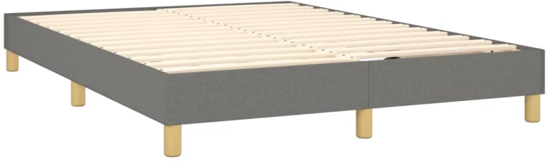 ΚΡΕΒΑΤΙ BOXSPRING ΜΕ ΣΤΡΩΜΑ ΣΚΟΥΡΟ ΓΚΡΙ 140X200 ΕΚ ΥΦΑΣΜΑΤΙΝΟ 3140538