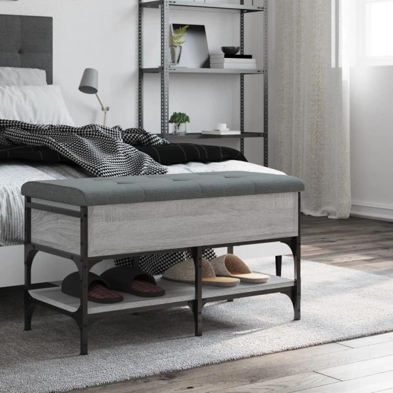 ΠΑΠΟΥΤΣΟΘΗΚΗ ΓΚΡΙ SONOMA 82X42X45 ΕΚ. ΑΠΟ ΕΠΕΞΕΡΓΑΣΜΕΝΟ ΞΥΛΟ 835195