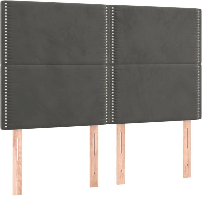 ΚΡΕΒΑΤΙ BOXSPRING ΜΕ ΣΤΡΩΜΑ ΣΚΟΥΡΟ ΓΚΡΙ 140X200 ΕΚ. ΒΕΛΟΥΔΙΝΟ 3137786