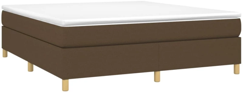 ΚΡΕΒΑΤΙ BOXSPRING ΜΕ ΣΤΡΩΜΑ ΣΚΟΥΡΟ ΚΑΦΕ 160X200 ΕΚ ΥΦΑΣΜΑΤΙΝΟ 3144533