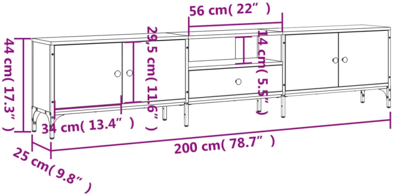 ΈΠΙΠΛΟ ΤΗΛΕΟΡΑΣΗΣ ΜΕ ΣΥΡΤΑΡΙ ΚΑΠΝ. ΔΡΥΣ 200X25X44 ΕΚ ΕΠΕΞ. ΞΥΛΟ 838990