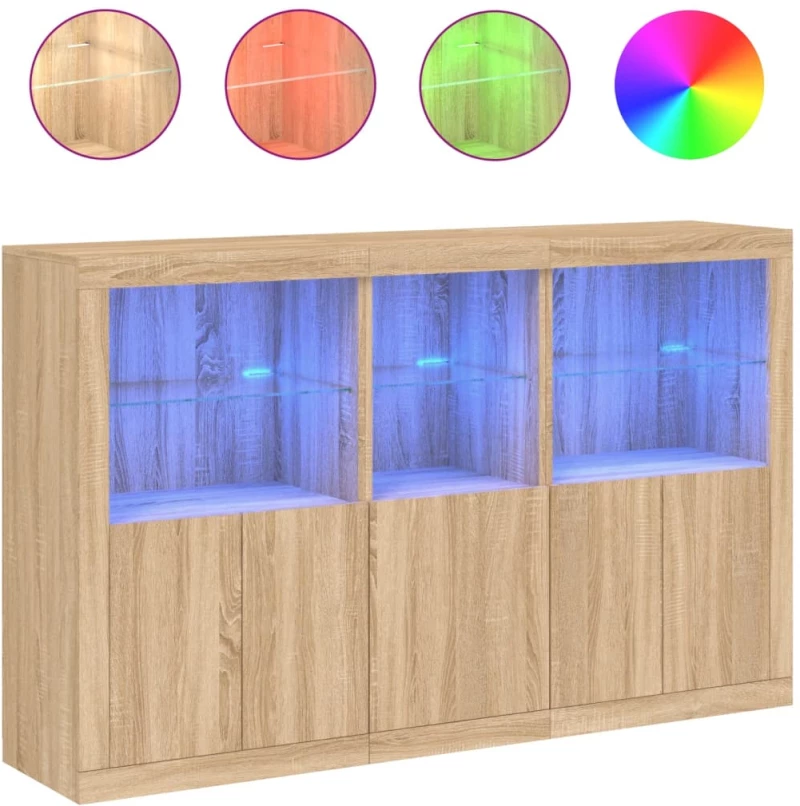 ΜΠΟΥΦΕΣ ΜΕ ΦΩΤΑ LED SONOMA ΔΡΥΣ 162 X 37 X 100 ΕΚ. 3209144