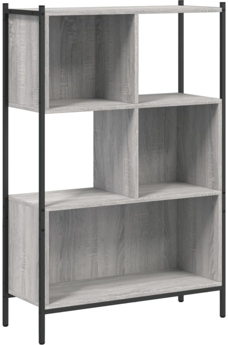 ΒΙΒΛΙΟΘΗΚΗ ΓΚΡΙ SONOMA 72X28X109 ΕΚ. ΑΠΟ ΕΠΕΞΕΡΓΑΣΜΕΝΟ ΞΥΛΟ 838886