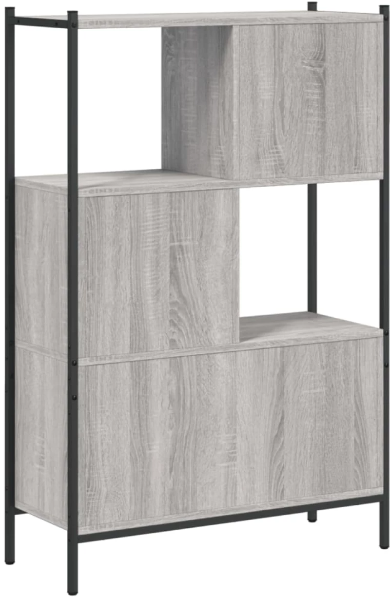 ΒΙΒΛΙΟΘΗΚΗ ΓΚΡΙ SONOMA 72X28X109 ΕΚ. ΑΠΟ ΕΠΕΞΕΡΓΑΣΜΕΝΟ ΞΥΛΟ 838886