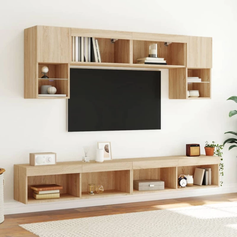ΈΠΙΠΛΑ ΤΗΛΕΟΡΑΣΗΣ ΜΕ LED 2 ΤΕΜ. SONOMA ΔΡΥΣ 100 X 30 X 30 ΕΚ. 837160