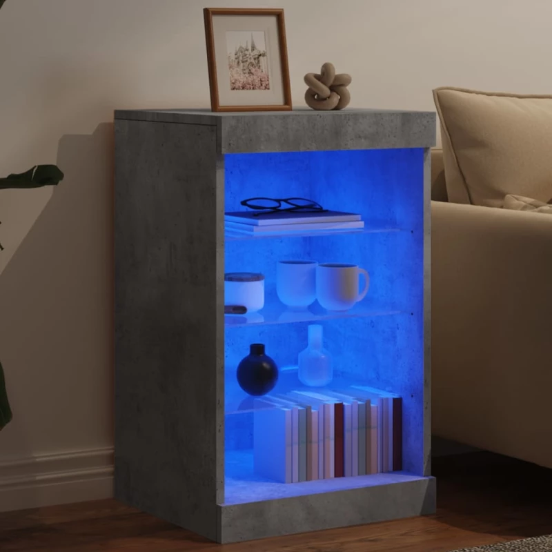 ΜΠΟΥΦΕΣ ΜΕ LED ΓΚΡΙ ΣΚΥΡΟΔΕΜΑΤΟΣ 41 X 37 X 67 ΕΚ. 836724
