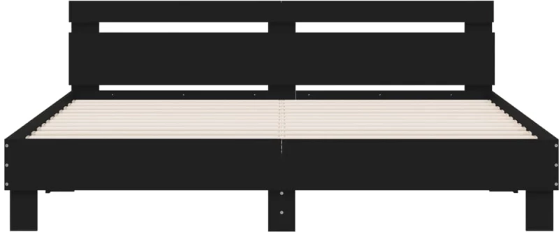ΠΛΑΙΣΙΟ ΚΡΕΒΑΤΙΟΥ ΜΕ ΚΕΦΑΛΑΡΙ/LED ΜΑΥΡΟ 200 X 200 ΕΚ. 3207519