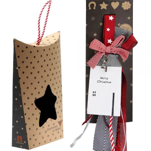 ΓΟΥΡΙ ΣΠΙΤΙ ΞΥΛΙΝΟ-MERRY CHRISTMAS 30X19ΕΚ.