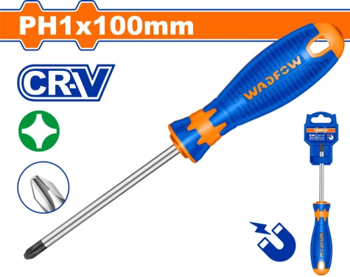 WADFOW Κατσαβίδι μαγνητικό PH1 X 100mm (WSD2214)