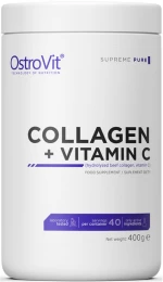 OstroVit Collagen + Vitamin C Powder [400 Γραμμάρια] Χωρίς γεύση