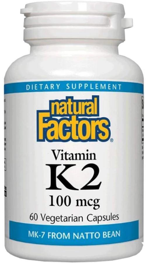 Natural Factors Vitamin K2 MK-7 100 mcg [60 Κάψουλες]