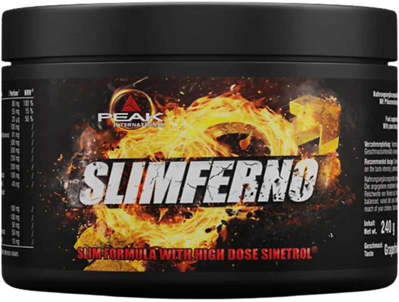 PEAK Nutrition Slimferno | Thermogenic Burner Powder [240 Γραμμάρια] Λεμόνι και Γρέιπφρούιτ