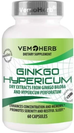 VemoHerb Ginkgo Biloba 120 mg With St. John's Wort 130 mg [60 Κάψουλες]